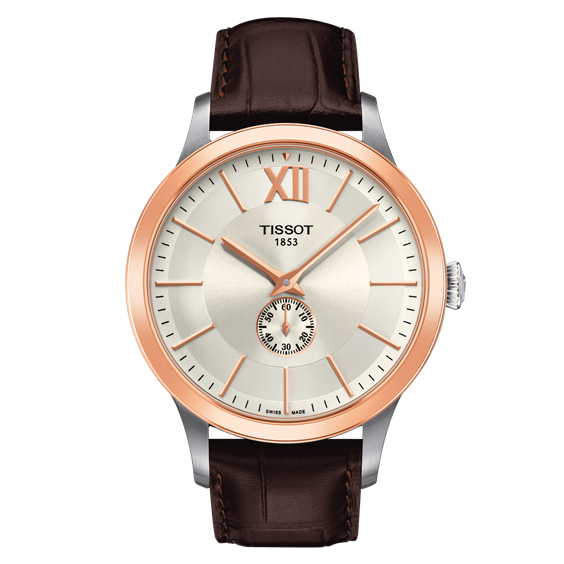 Orologio Tissot Uomo T-Gold Classic in Acciaio/Oro rosa T9124284603800 - T9124284603800